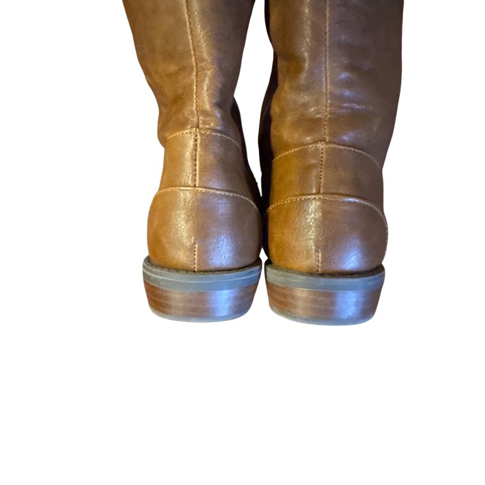 Sam Edelman Pia Samara Distressed Brown Tall Riding Boots US 5 Equestrian - Picture 13 of 15